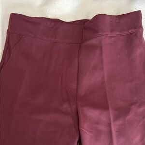 Spanx SZ 1x Burgundy High-Waisted Pants